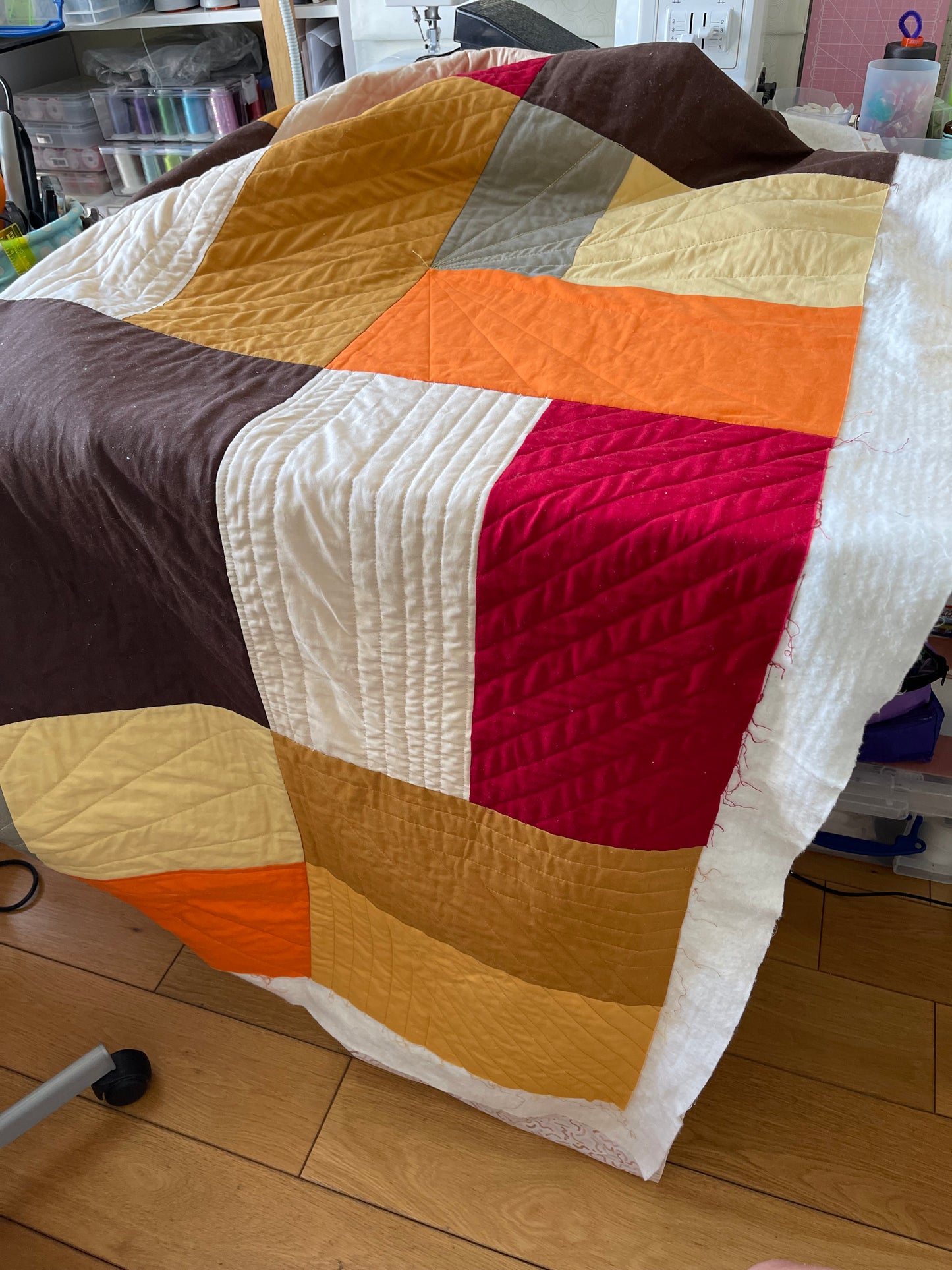 "Bauhaus Style" modern Patchwork Quilt