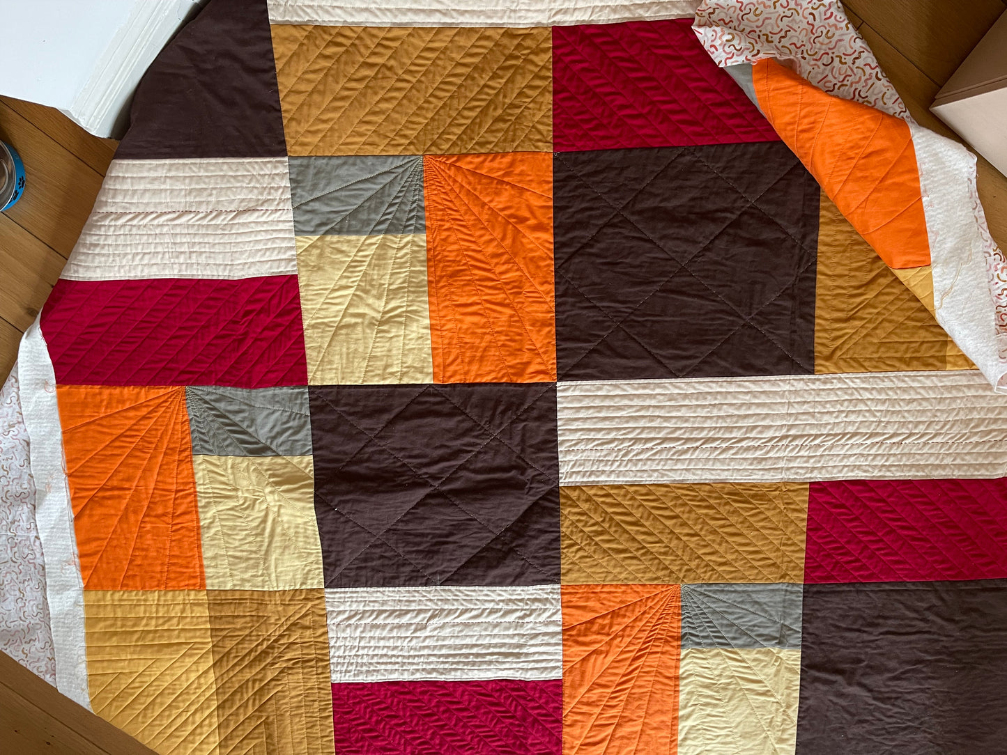 "Bauhaus Style" modern Patchwork Quilt