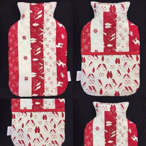 Patchwork Hot Water Bottle Cover - Alessandra Handmade Creations