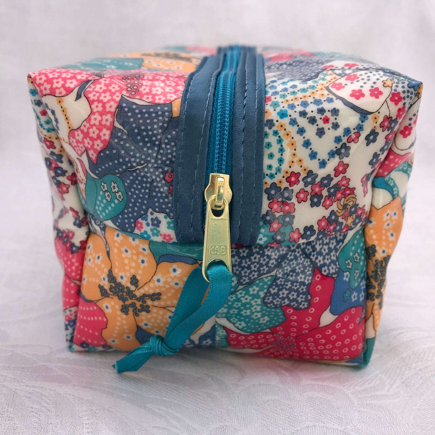 Liberty Box Cosmetic Bag - Mauvey - Alessandra Handmade Creations