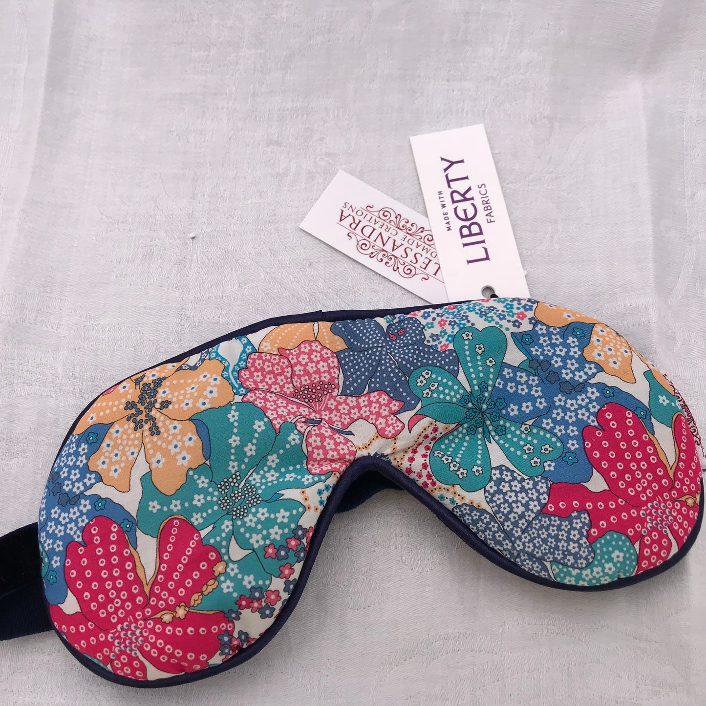 Liberty Eye Mask Mauvey - Alessandra Handmade Creations