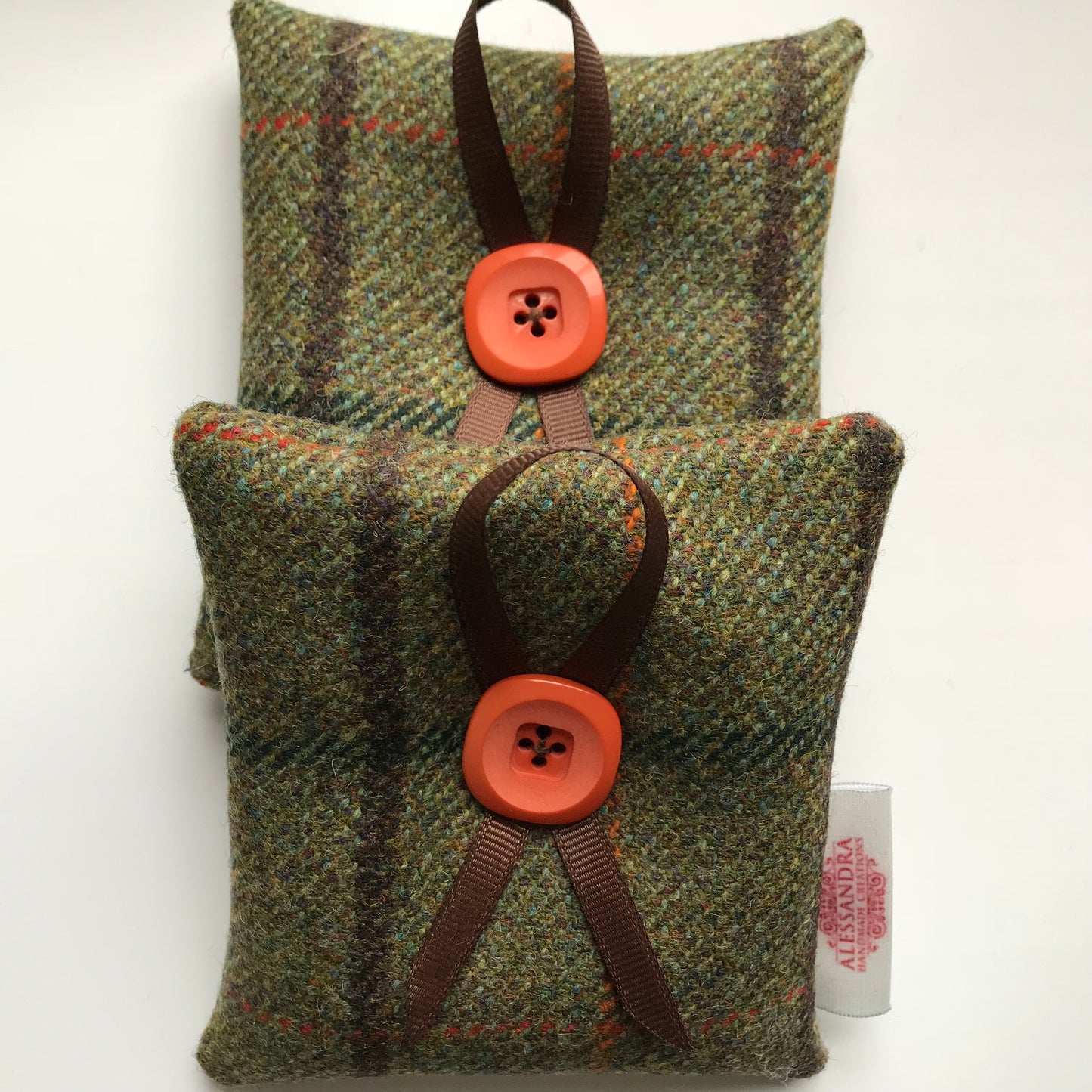 Wool Tweed Lavender Bags - Green Hunter - Alessandra Handmade Creations