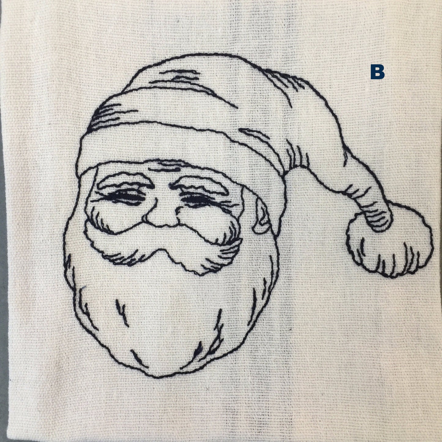 Blue Santa TeaTowels Sets - Alessandra Handmade Creations