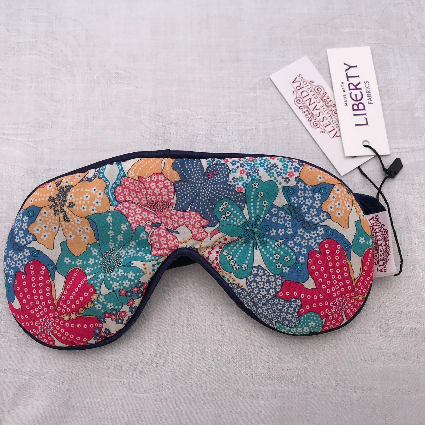 Liberty Eye Mask Mauvey - Alessandra Handmade Creations