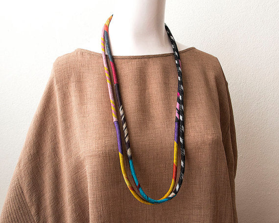 Long Double Strand Necklace - Alessandra Handmade Creations