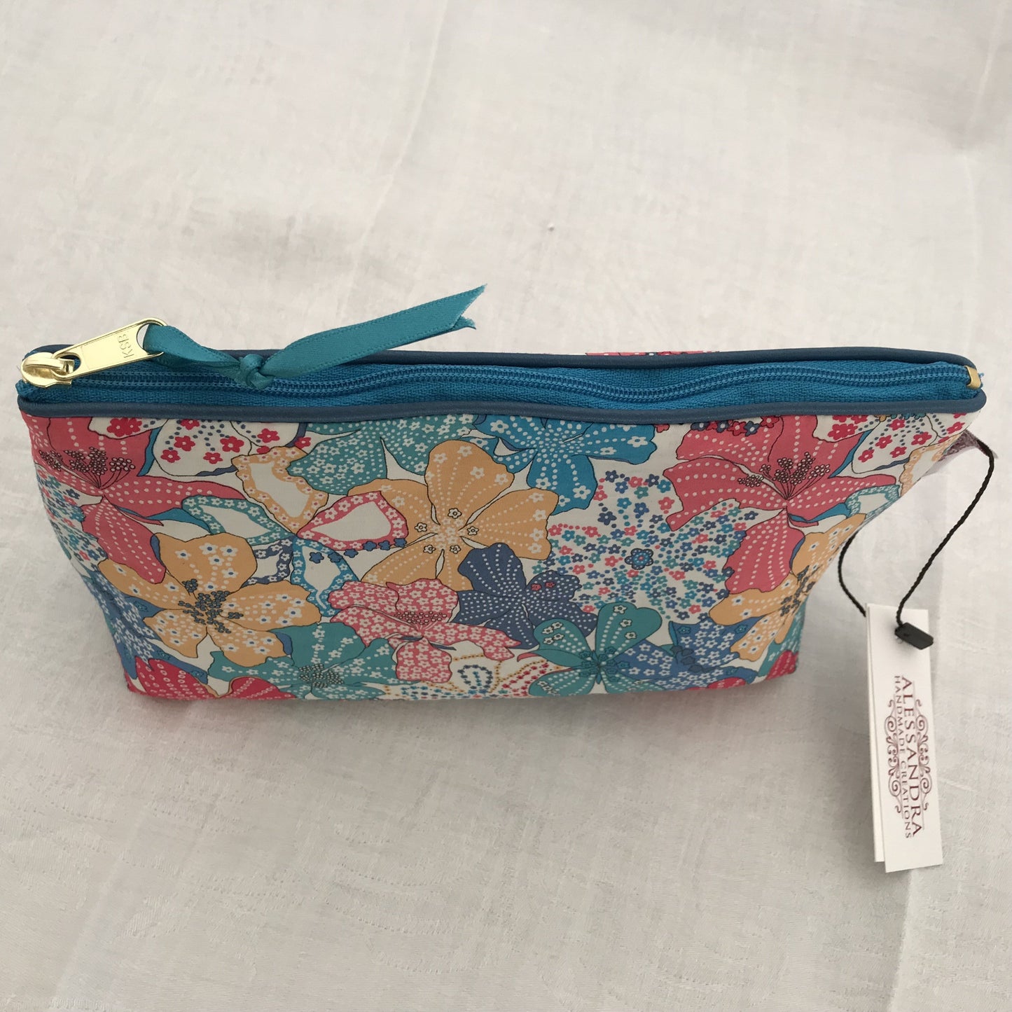 Liberty Cosmetic Bag Mauvey - Alessandra Handmade Creations