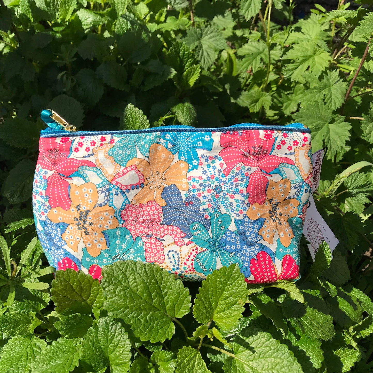 Liberty Cosmetic Bag Mauvey - Alessandra Handmade Creations