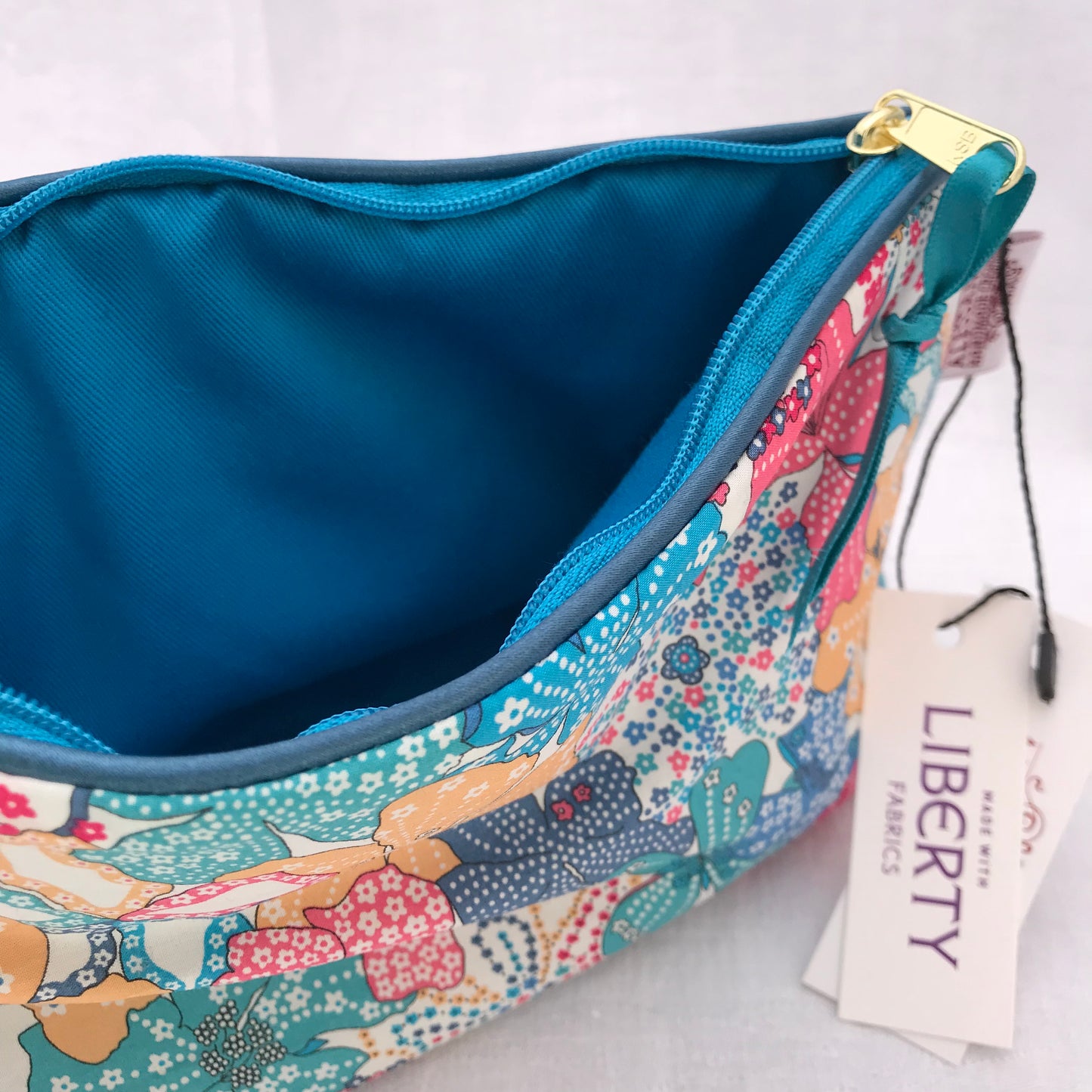 Liberty Cosmetic Bag Mauvey - Alessandra Handmade Creations