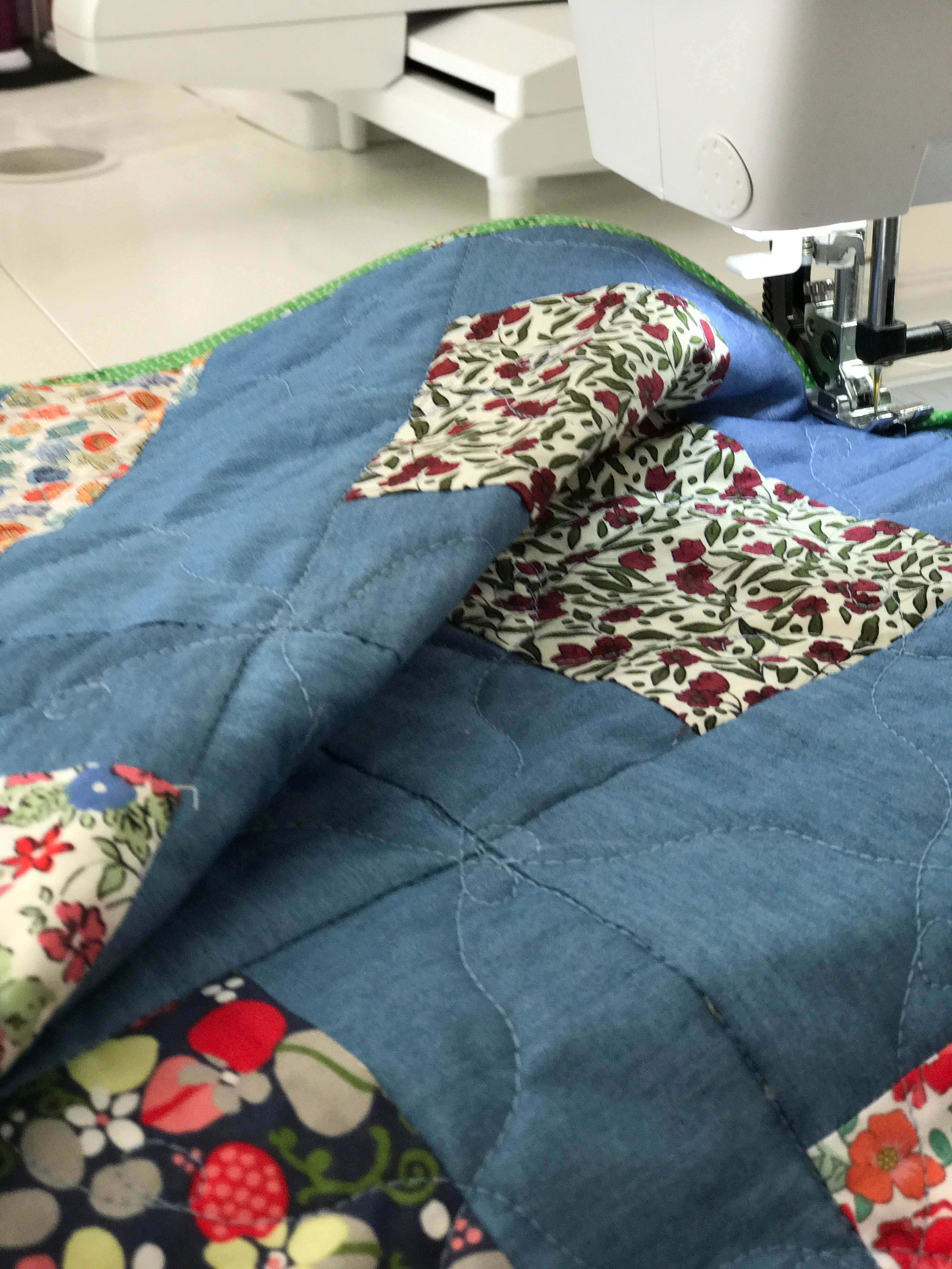 The Blue Garden Quilt - Alessandra Handmade Creations