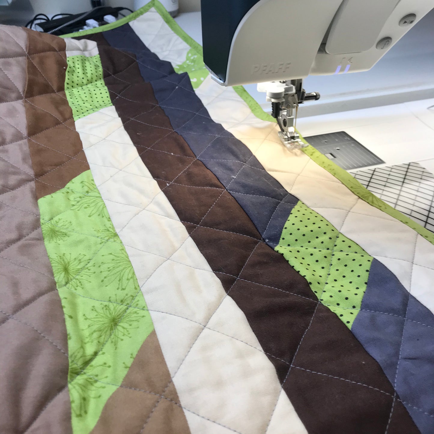 Handmade "Down to Earth" Patchwork Quilt
