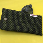 Fabric Sunglasses Quilted Pouch - Not Just Black