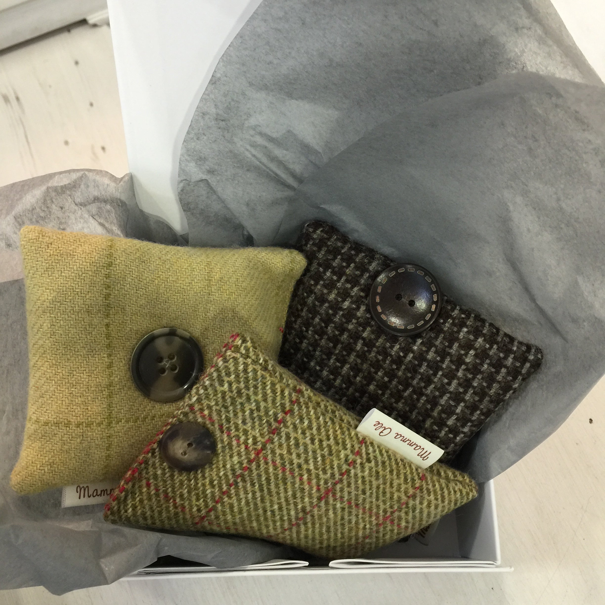 Wool Tweed Lavender Bags - Alessandra Handmade Creations