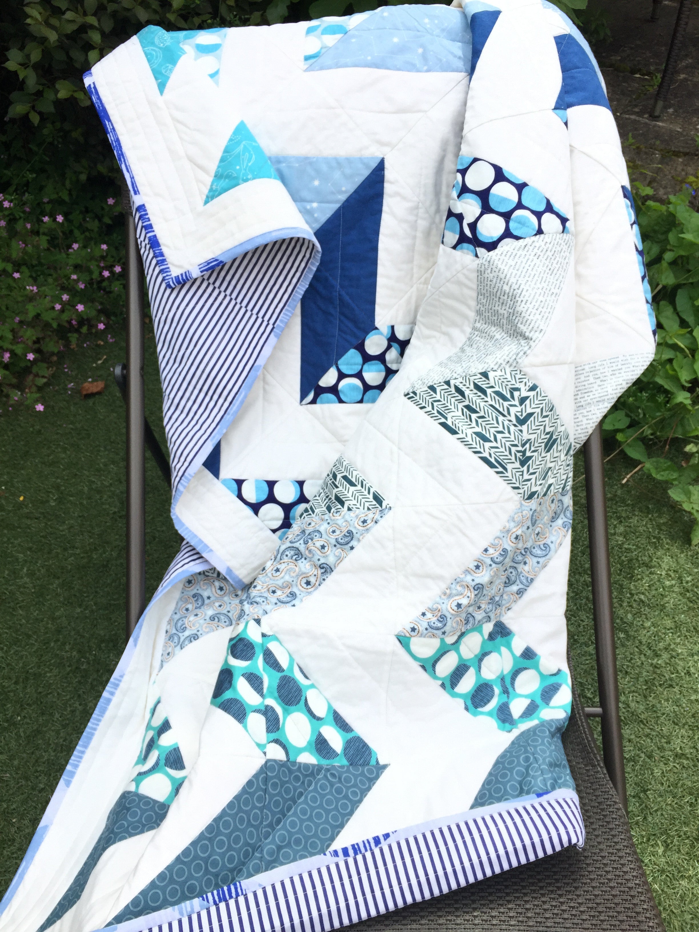 Kind of Blue Quilt - Alessandra Handmade Creations
