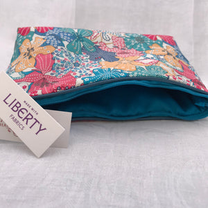Liberty Cosmetic Bag Mauvey - Alessandra Handmade Creations