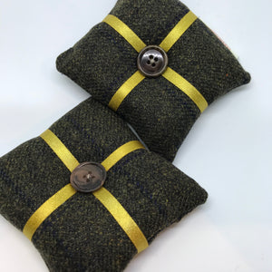 Wool Tweed Lavender Bags - A Touch of Gold - Alessandra Handmade Creations