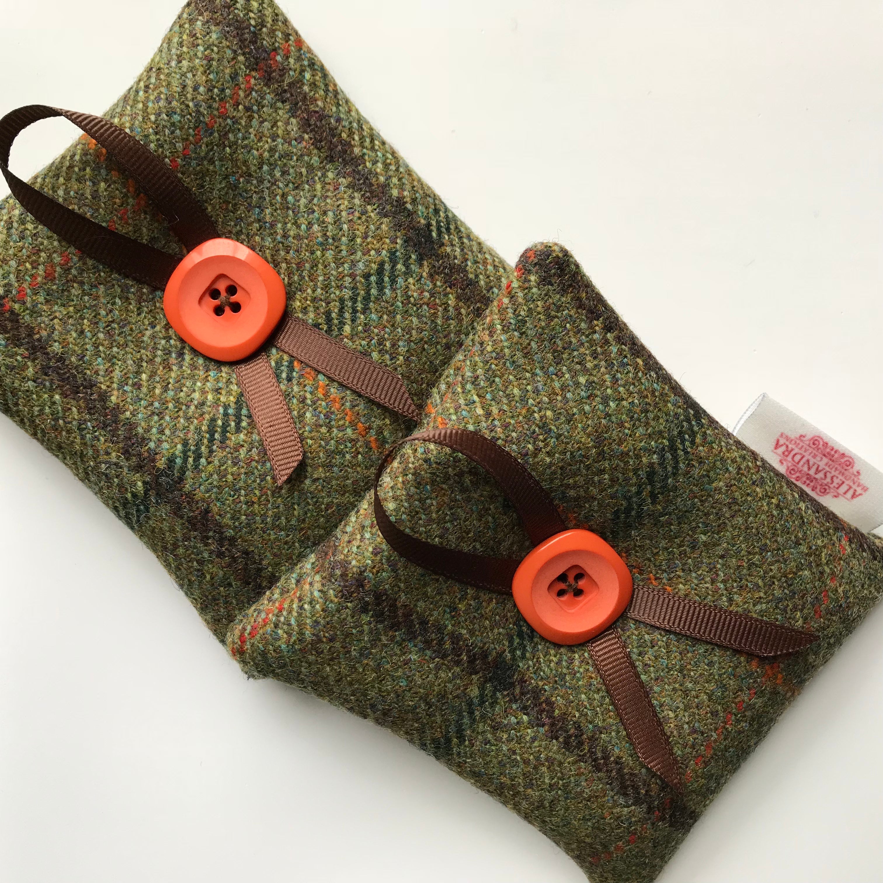 Wool Tweed Lavender Bags - Green Hunter - Alessandra Handmade Creations