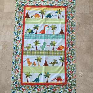 Dino Baby Blanket Quilt - Alessandra Handmade Creations