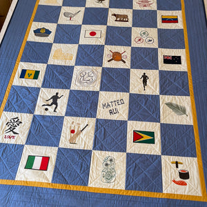 Bespoke Quilt with embroidery