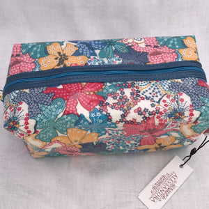 Liberty Box Cosmetic Bag - Mauvey - Alessandra Handmade Creations